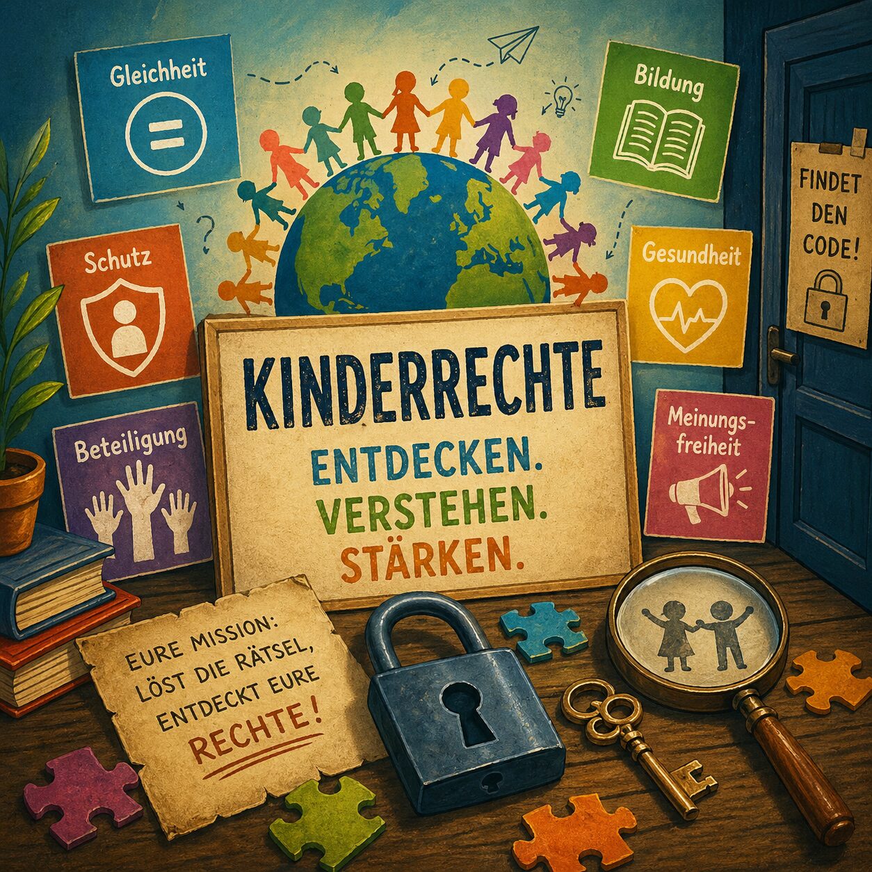 Die verschwundenen Kinderrechte. Interaktives Escape-Game.