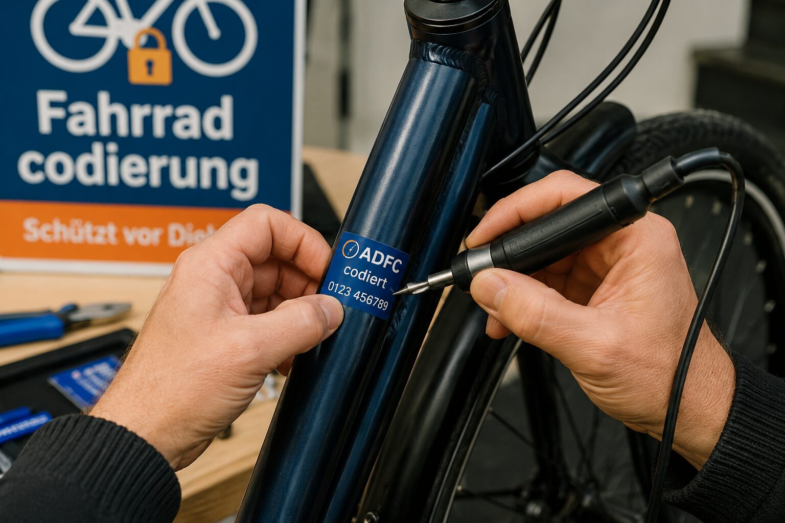 Fahrradcodierung. ADFC Leverkusen.
