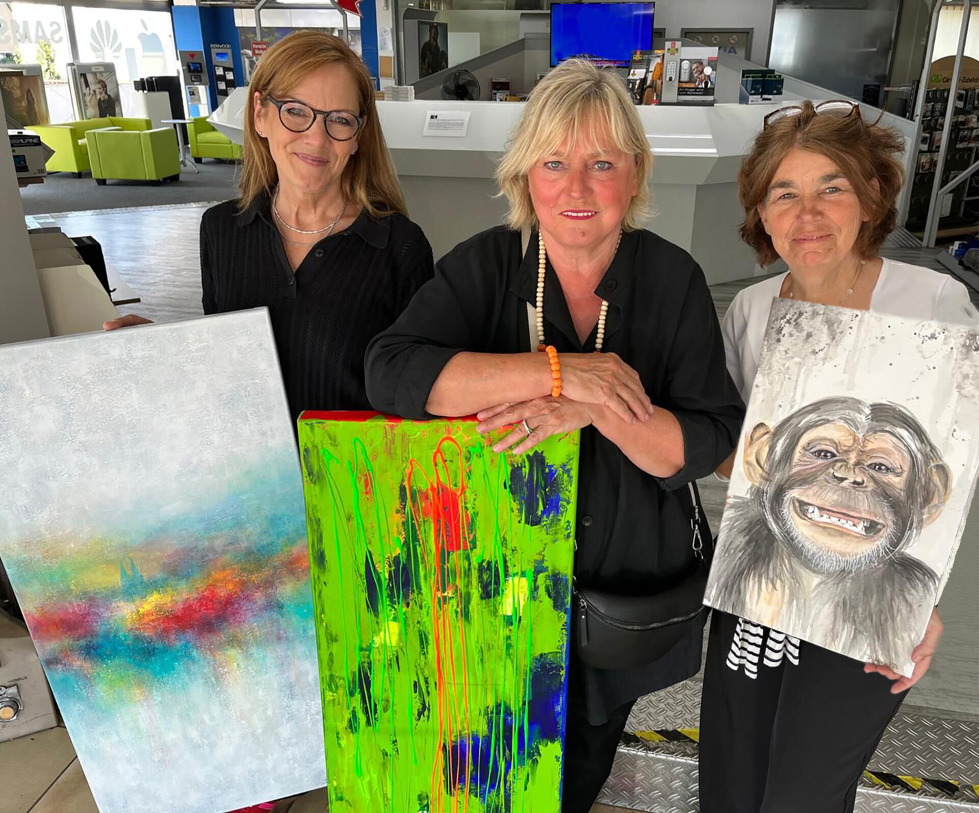 Steffi Coupette, Regine Evertz, Dörte Hesel. Studio Evertz. Kunstnacht Leverkusen 2026.