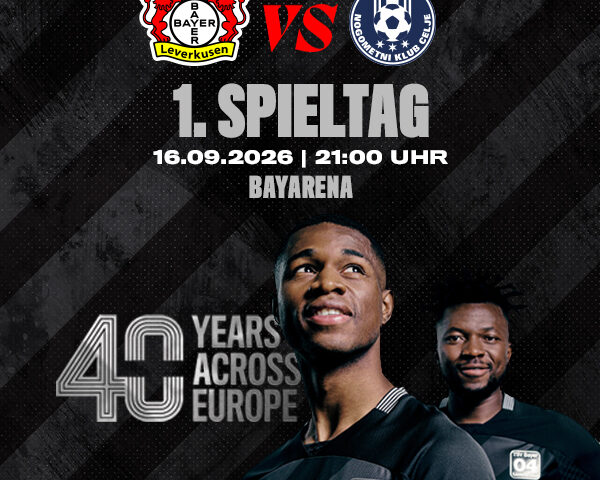 Bayer 04 Leverkusen vs. NK Celje. Europa League.