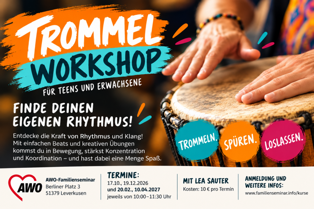 Trommelworkshop für Teens und Erwachsene